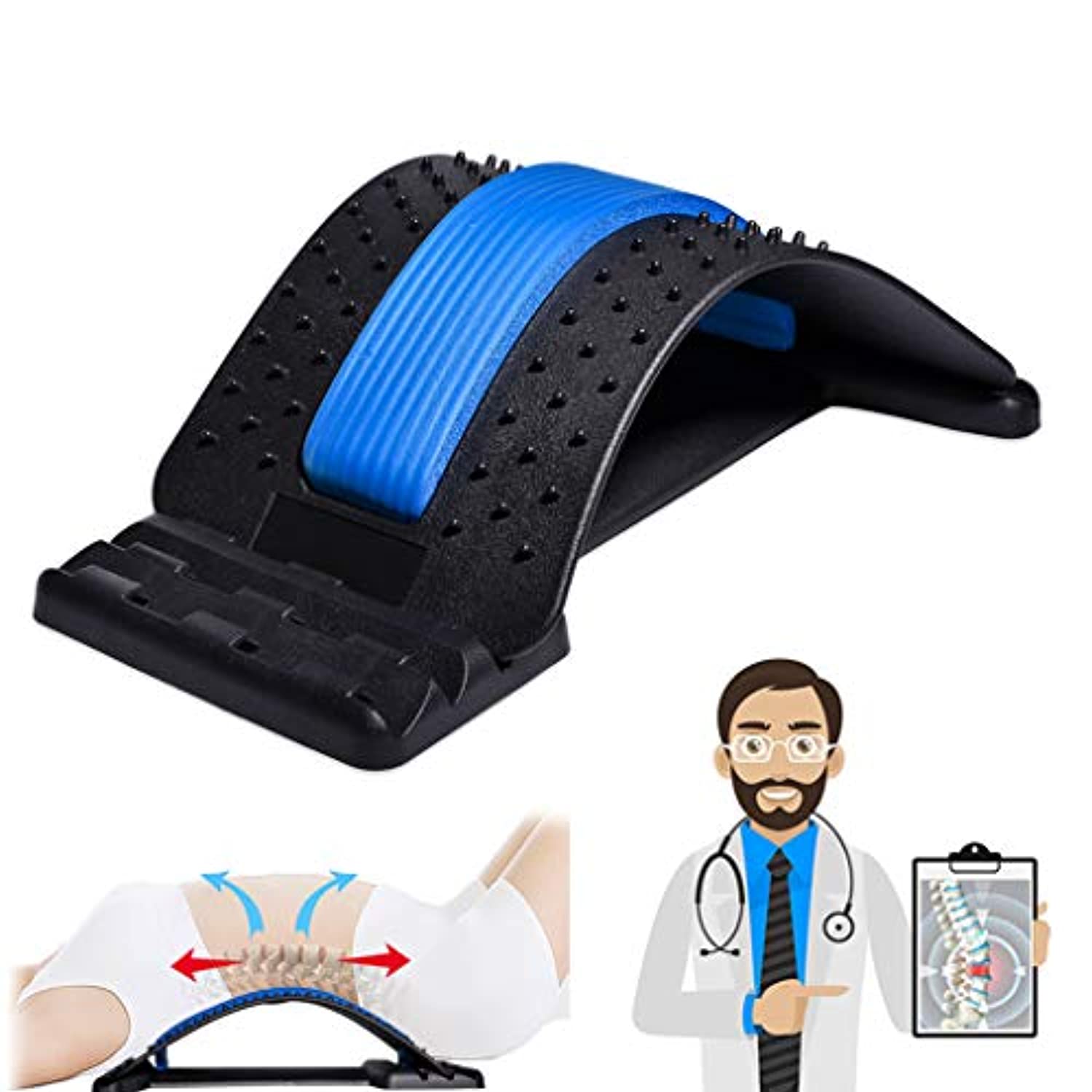 Back Stretcher, Lumbar Back Pain Relief Device, Multi-Level Back Massa –  Sportlifo
